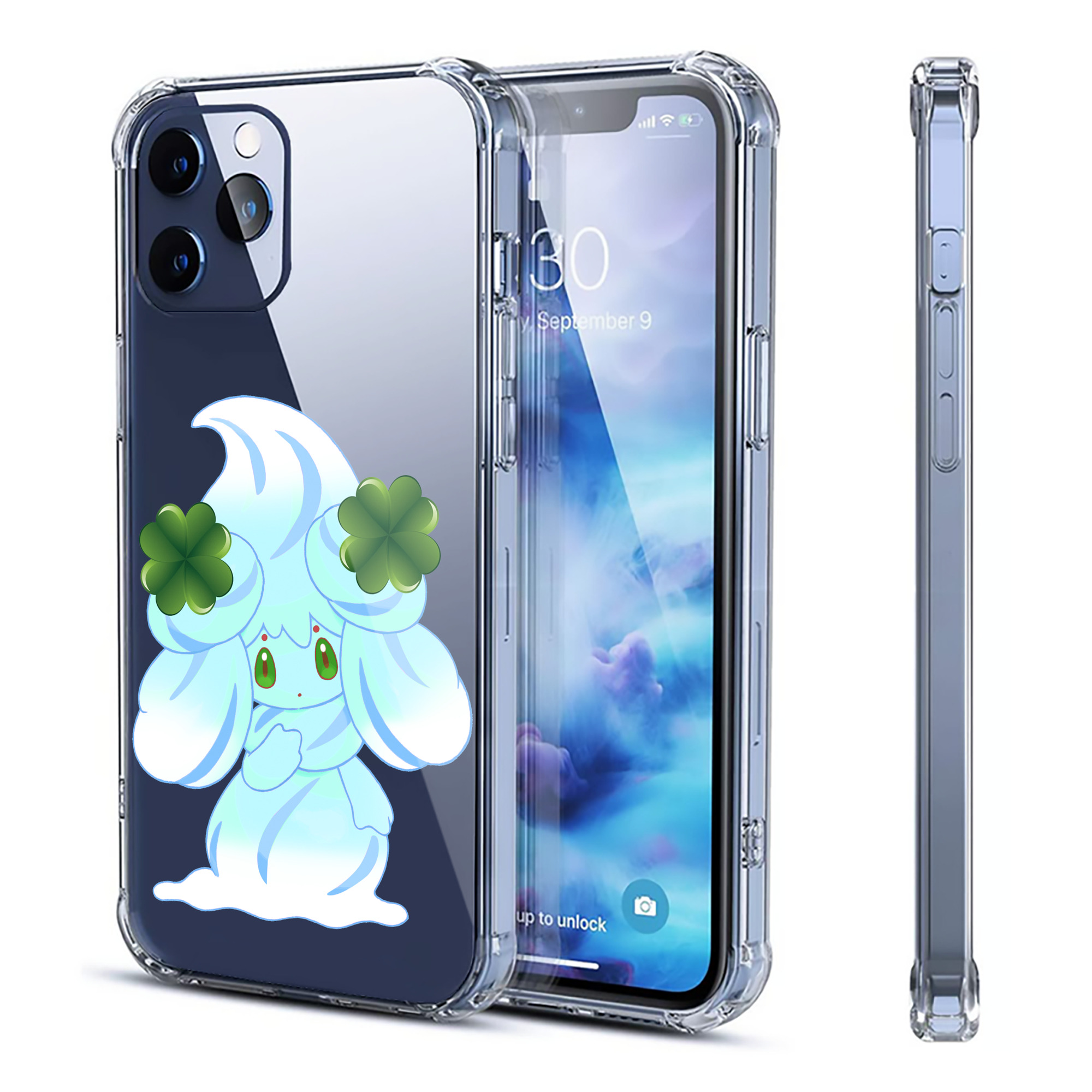 （画像用） ポケットモンスター Pokémon 【iPhone 12シリーズ対応】透明スマホケース（クリアソフトケース）